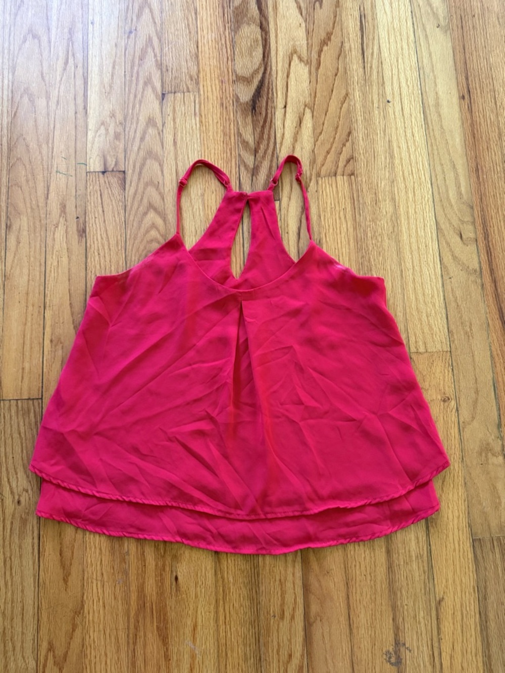 Ambiance Hot Red Keyhole Racerback Camisole